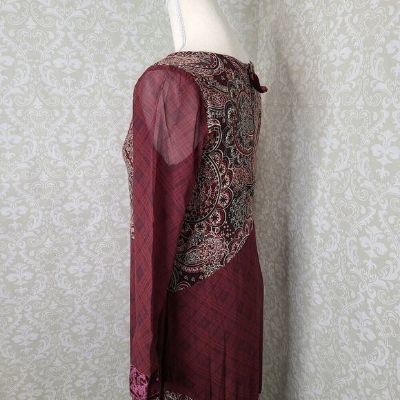 Soft Surroundings Size XS Petite Aideen Mixed Print Maxi Dress - Picture 10 of 11